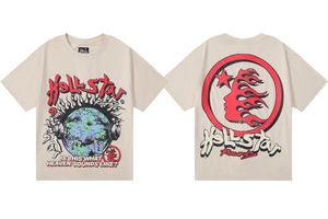 Haikyuu Hellstar Shirt Heren T Designer Zomer Nieuwe Casual Shirts Loose Sports T -shirts Katoen geborduurd Hip Hop Style Street Shirt Us SXL