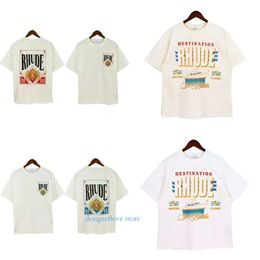 Haikyuu Mens Designer T Shirt Rhud Card Logo Lettered Print Paren voor mannen en vrouwen T -shirt katoen is los in de zomer, een breed scala aan stijl man outfits