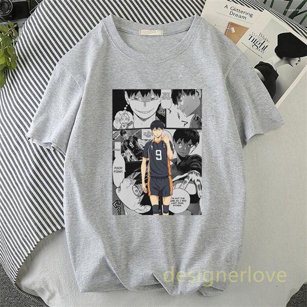 Haikyuu hommes t-shirt designer dessin animé kageyama style d'impression Janpan respirant simplicité surdimensionné t-shirt hommes haute qualité mode tenue femmes à la mode