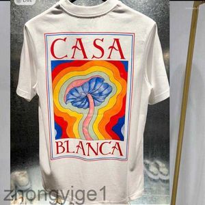 Haikyuu Mens T-shirts Designer Tees Rainbow Chample Letter Imprimé à manches courtes Tops Coton Men Loose Femme Shirt