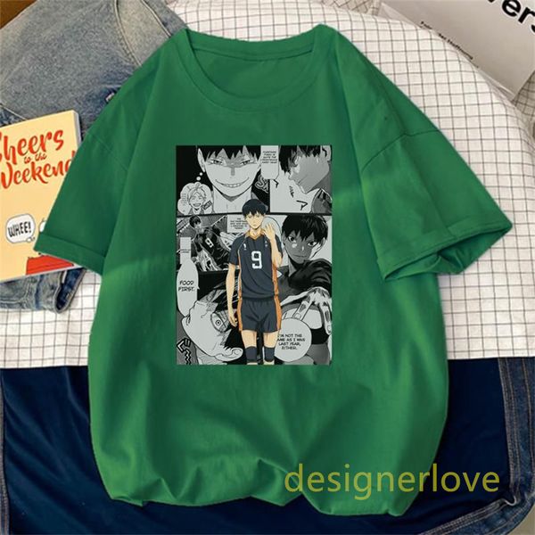 Haikyuu hommes t-shirts tobio kageyama anime surdimensionné t-shirt designer été dessin animé décontracté coupe ample respirant femmes à la mode dessins animés Janpan séchage rapide qualité supérieure