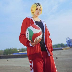 Haikyuu Nekoma Veste Pantalon Hoodies T-shirt Uniforme Kuroo Tetsurou Kenma Kozume Cosplay Costume Volley-ball Anime Sportswear Y0913