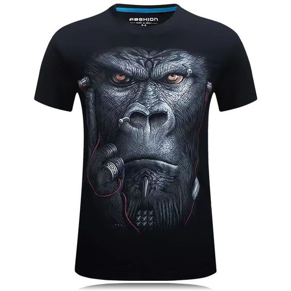 Haikyuu, nueva moda, camiseta divertida con estampado 3D de animales para hombre, mono, camiseta de manga corta con diseño divertido de barriga, camiseta superior M-5Xl 779