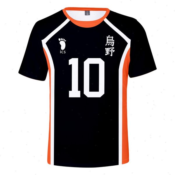 Camiseta de Haikyuu, camisetas de voleibol para hombre, uniforme de equipo, ropa de entrenamiento, camiseta para hombres y mujeres, camiseta de manga corta informal de verano para adultos y niños