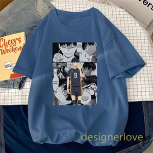 haikyuu t-shirts designer hommes kageyama tobio haikyuu t-shirt hommes anime dessin animé Janpan chemise surdimensionnée tendance 2XL noir blanc rose gris homme tenue harajuku grande taille