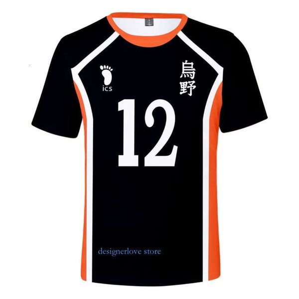 Haikyuu t-shirts hommes uniformes femmes designer tshirts numériques imprimé à manches courtes manche