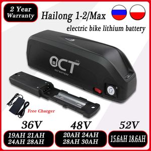 Hailong 48V 20AH elektrische fietsbatterij 36V 28AH 18650 Samsung-cellen Hailong Max ebike lithium batterij pack voor 350W-1500W motor