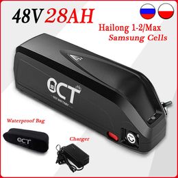 Hailong 48 V 28AH batterie de vélo électrique 36 V 20AH 18650 cellules Samsung Hailong ebike batterie au Lithium pour moteur 350 W-1500 W