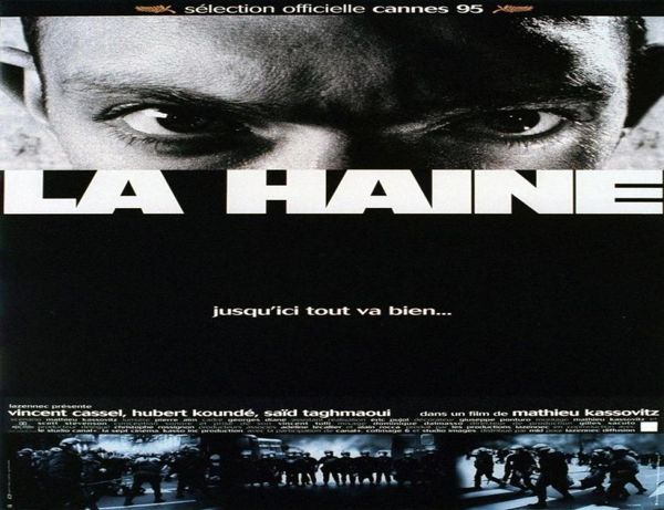 Peintures de Film de haine, Film d'art imprimé, affiche en soie, décoration murale de maison, 60x90cm, 4408939