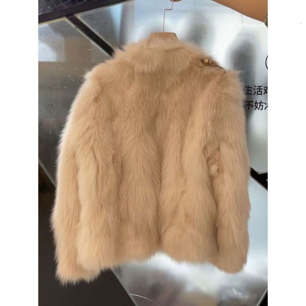 Haining – manteau pour femme, haut en fausse fourrure de renard de petite taille, polyvalent et à la mode, Style étranger, hiver 2024, 908975