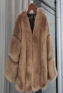 Haining Fur Coat Winter Fake Fox Veste de fourrure à fourrure courte Claignages Rose Gris White Fashion Veste de fourrure 1414959