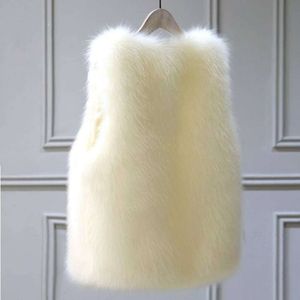 Haining's nouveau manteau de fourrure de gilet d'épaule courte en Faux renard pour femmes pour les jeunes femmes 235620