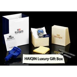 HAIQIN Official Store Mens Horloges Luxe Gift Box Strap Tool Mens Horloges Topmerk Luxe Herramienta de Reloj Watch Box 2020