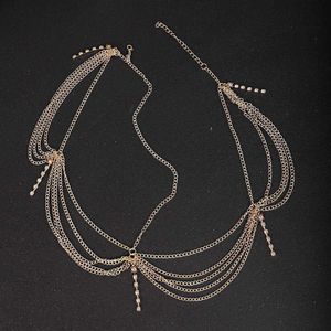 Hair Accessorie vrouwen hoofd sieraden strass legering zilveren goudketen exotische schietpartijen groothandel