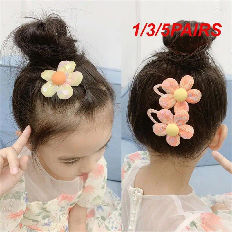 Hair Accessories 1/3/5PAIRS Flower Hairpin Not Hurting Smooth Bb Clip Baby Product Bangs Style Cute