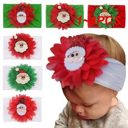 Accesorios para el cabello, 1-4 Uds., diademas elásticas XMAX, árbol, gorros de Papá Noel, diadema de gasa, turbante bonito de princesa para bebé