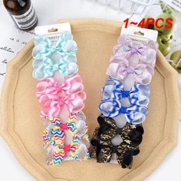 Accesorios para el cabello 1-4PCS Horquilla La moda adorable es versátil Bow Knot Clip Faster Childrens Headwear