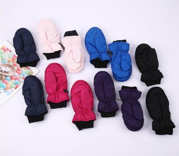 Accessoires pour cheveux 1 paires d'enfants en bas âge bébé garçons filles mitaines gants de ski imperméable hiver chaud ski neige enfants039s9049015