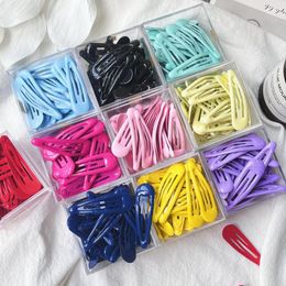 Accessoires pour cheveux 10/30 pièces/ensemble femmes filles mignon coloré forme de goutte d'eau épingle à cheveux pinces douces Barrettes pince coulissante mode