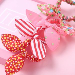 Haaraccessoires 10 Stuks Oren Strikken Elastiekjes Voor Kinderen Baby Meisjes Rubberen Hoofdband Set Scrunchies Kids Leuke 2024