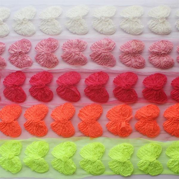 Accessoires pour cheveux, 100 pièces/lot, 9cm, papillon Unique en mousseline de soie pour nouveau-né, bandeaux pour enfants, vêtements pour enfants, couture de nœuds de princesse pour filles