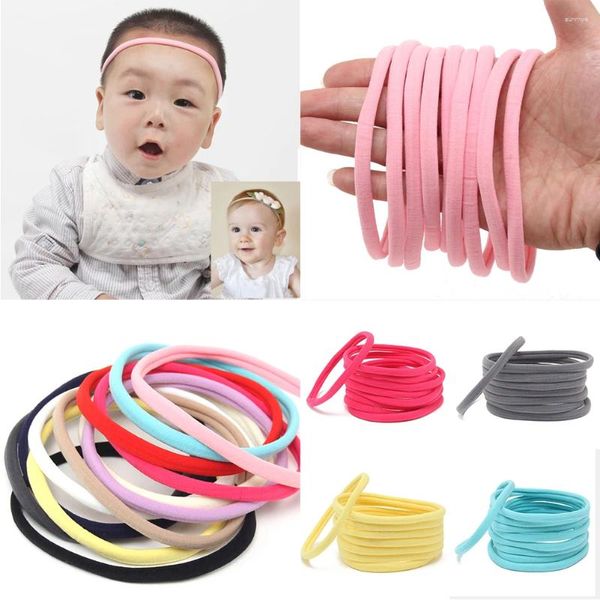Accessoires de cheveux 10pc Skinny Baby Girl Born Born Elastic Toddler Band Kids Headwear Soft Hair Bands Clearance Vente