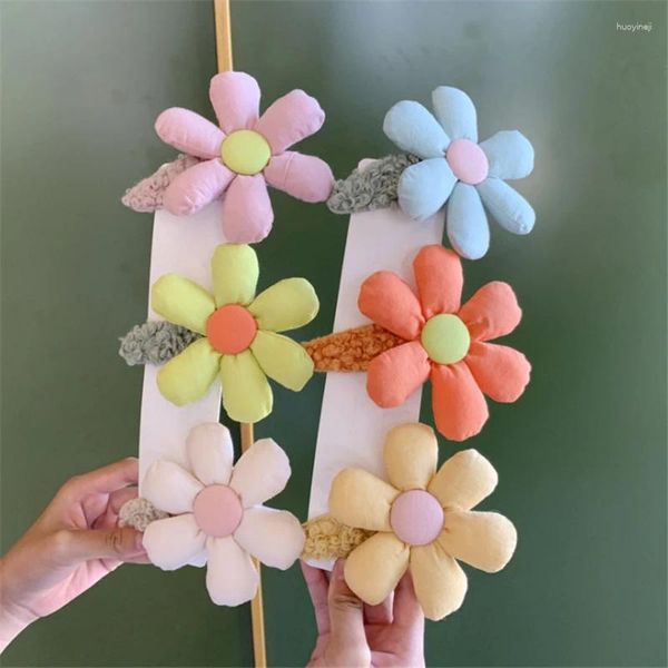 Accesorios para el cabello, 10 unidades por lote, horquillas con flores dulces, Clip para la cabeza, tela bonita para niños, regalos de joyería para la cabeza de princesa para niñas