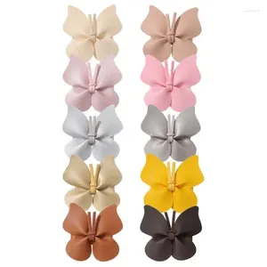 Accessoires de cheveux 10pcs / set Barrettes Clips en épingle à cheveux Headwear Small Butterfly Heart