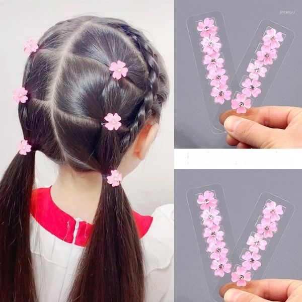 Accesorios para el cabello 10 unids/set Mini flor garra niños elegante dulce lindo Clips niñas princesa sombreros niños