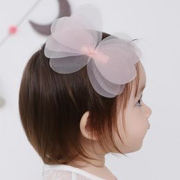 Haaraccessoires 1pc Creatieve Koreaanse Angela Mooie Baby Meisjes Haarspelden Kinderen Netto Garen Strik Clip Clips Kinderen