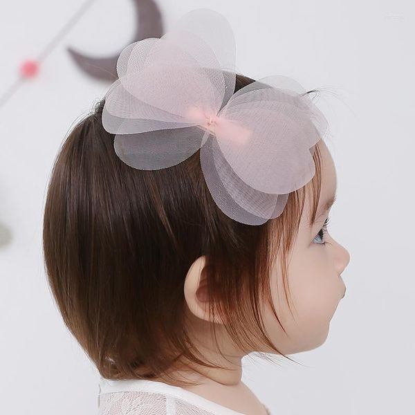 Accessoires de cheveux 1 pc Creative Coréen Angela Belle Bébé Filles Épingles À Cheveux Enfants Net Fil Bowknot Clip Clips Enfants