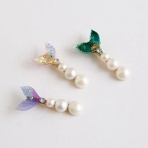 Haaraccessoires 1PC Prinses Super Fee Fishtail Diamond Pearl Haarspeld Voor Meisjes Dames Clips Grips