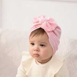 Haaraccessoires 1 stks kinderjacquard hoed baby gefrituurd deegwendingen boogbanden cap elastic