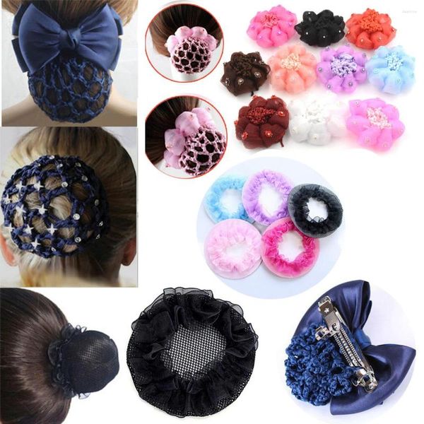 Accessoires cheveux 1 pièces filets à cheveux réutilisables pour perruques tissage Invisible danse chignon outil de coiffure femmes filles