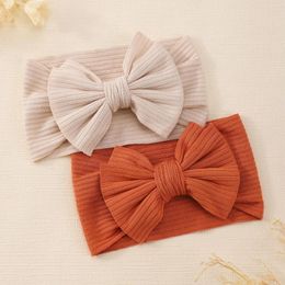 Accessoires de cheveux 1 pièce bébé bandeau filles bandeau né enfant en bas âge anniversaire câbles solides Turban élastique enfants bandeaux