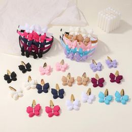 Haaraccessoires 2/3 Stuks Baby Pailletten Vlinder Bloem Haarbanden Voor Meisjes Stropdassen Set Clips Strikken Hoofdband Kinderen Hoofddeksels Geschenken