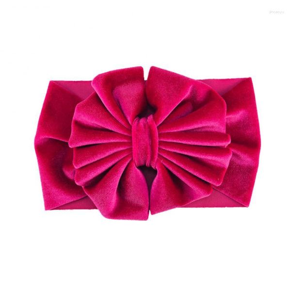 Accessoires pour cheveux 2-5PCS Articles pour bébé Bandeau en velours Bandeau Bow Girls Girl Coiffe pour enfants