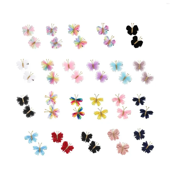 Accesorios para el cabello 2 piezas Clips de mariposa Trenzas Alfileres para bodas Vacaciones Cumpleaños