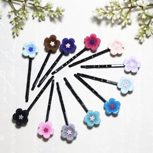 Accessoires de cheveux 20 Lady Girls Enfants Femmes Petite Prune Mignon Enfants Clips De Mariée Épingles À Cheveux Chapeaux