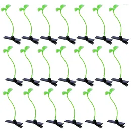 Haaraccessoires 20 Stuks Tauge Clips Groene Plant Erwt Haarspeld Kleine Gras Haarspeldje Leuke Ornamenten Haarstukje Acces