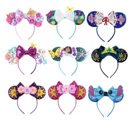 Accesorios para el cabello 2023 Orejas Diadema Festival Fiesta Lentejuelas Arco Diadema Mujeres Niñas Niños Regalo 230918