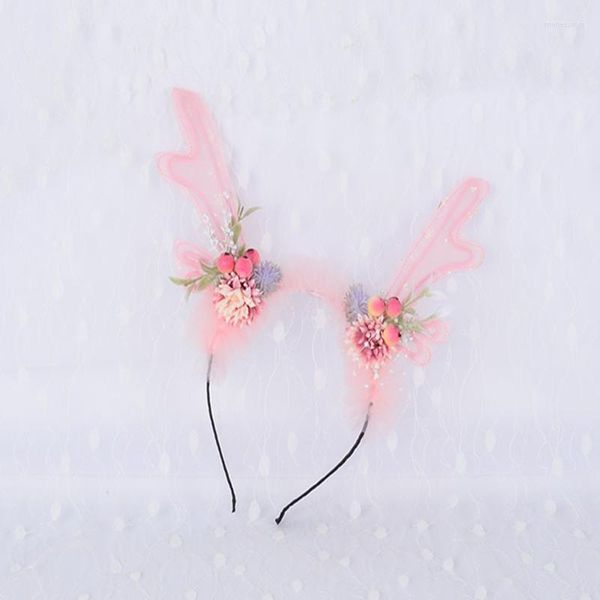 Accesorios para el cabello 2023 Primavera y verano Diadema para niños Po Travel Antlers Headdress