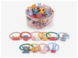 Haaraccessoires 202430pcsBag Meisjes Stropdassen Diverse Dieren Snoep Fruit Elastiekjes Kinderen Peuters Kleine Paardenstaart Houder Hoofdtooi5368797