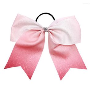 Haaraccessoires 20 stuks Gradiënt GLITTER BOWS Sparkle Ribbon Cheer Bow Cheerleading Sport Voor Tieners Meisjes Concurrentie