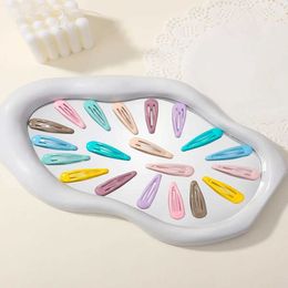 Haaraccessoires 20 stks/set babymeisjes zoete mini snoepkleur water dropvormige BB -clips voor meisjes hairgrips peuter haarspelden haaraccessoires
