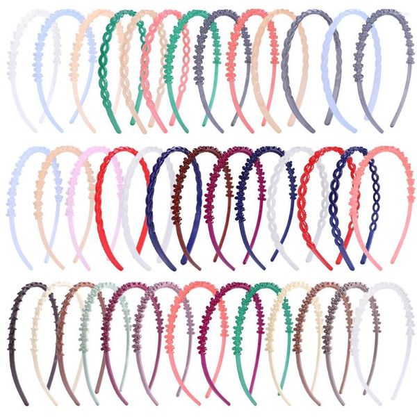 Accesorios para el cabello 20 piezas para mujer, diadema de colores sólidos a la moda, diadema para lavar, bandas simples, sombreros para la vida diaria