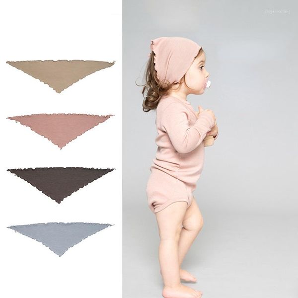 Accessoires pour cheveux 22 Couvre-chef pour enfants européens et américains Bandeau pour bébé en coton super doux Foulard large pour filles à double épaisseur