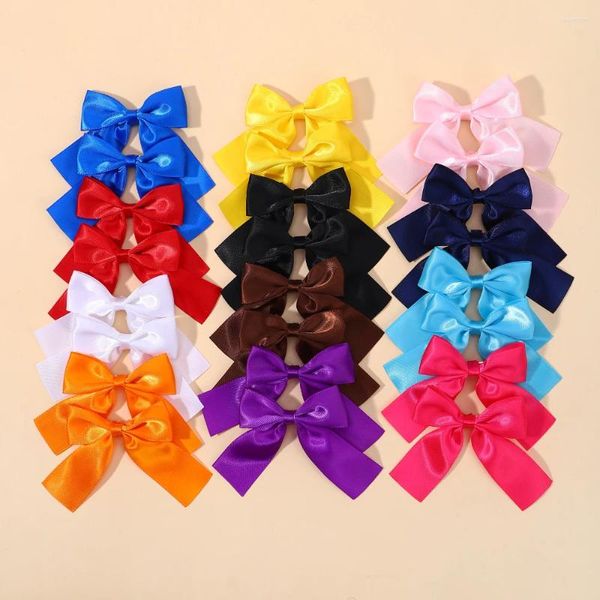 Accesorios para el cabello, 2 uds., horquillas con lazo para niña, horquillas con cinta delicada para niños, pasadores encantadores de 3,5 pulgadas, venta al por mayor