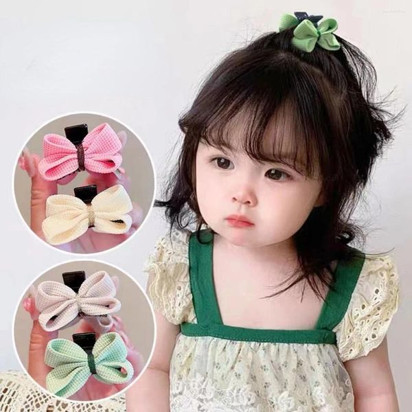 Accesorios para el cabello 2 uds coreano lindo Mini arco Clip garra abrazadera niñas Kawaii sombreros accesorios para niños