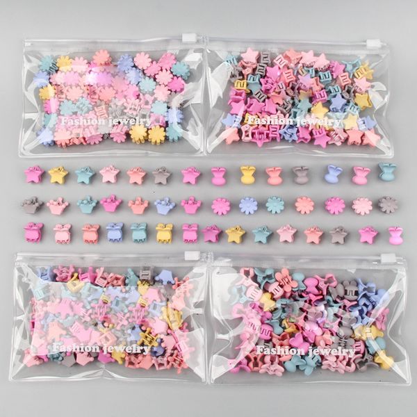 Accessoires De Cheveux 30 Pcs Sac Mini Mignon Griffes Clips Pour Filles Bébé Coloré En Épingle À Cheveux De Bande Dessinée Lapin Fleur Couronne Étoile Enfants Pince 230818